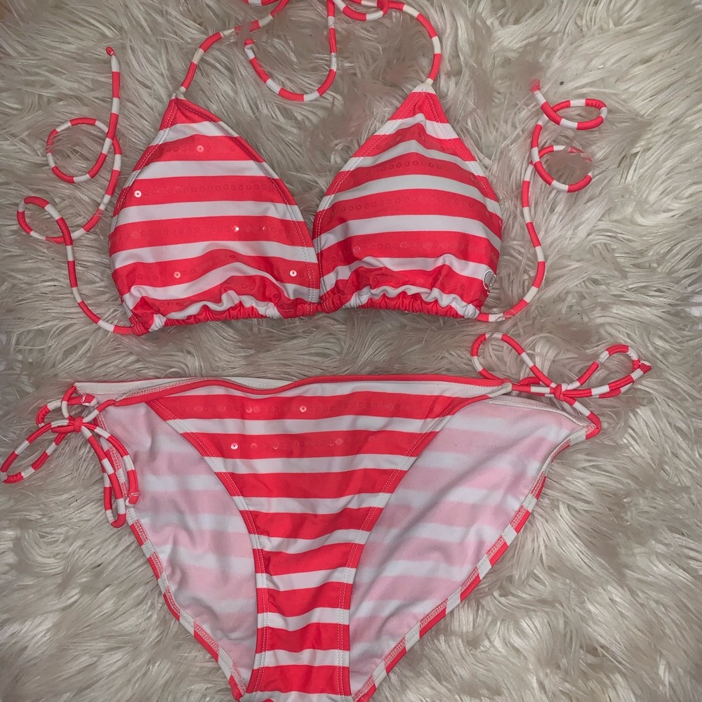Size L OP bikini with subtle sequin detail